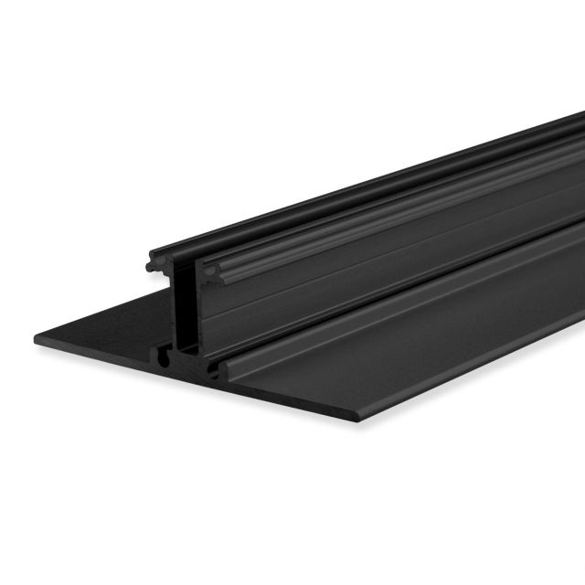 LED Leuchtenprofil 2SIDE Aluminium schwarz pulverbeschichtet, 200cm