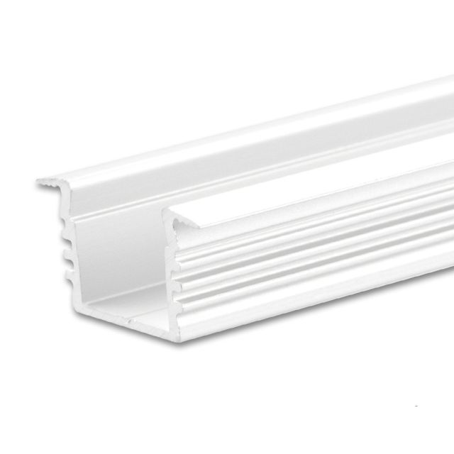Profilo d'installazione LED DIVE12 alluminio bianco RAL 9010, 200cm