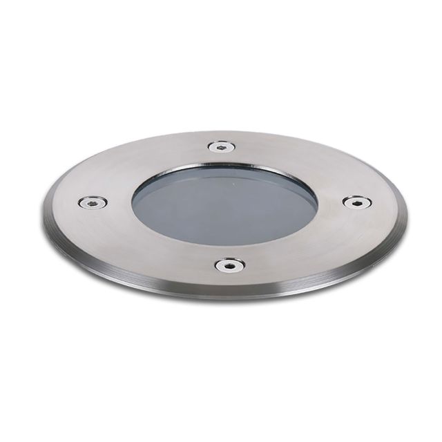 Bodeneinbaustrahler für GU10 Spots, rund, IP67, exkl. Leuchtmittel