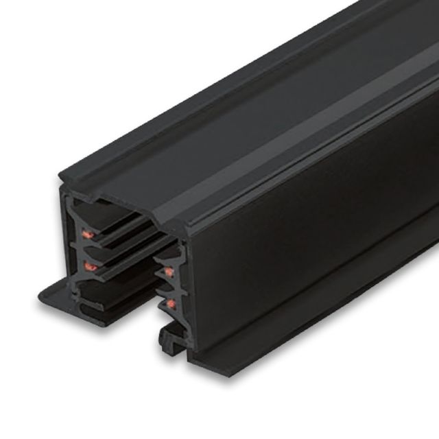 3-Phasen Classic Einbau-Stromschiene, 2m, schwarz