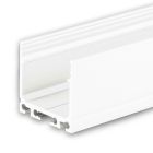 LED Aufbauprofil SURF20 Aluminium pulverbeschichtet weiß RAL 9010, 200cm