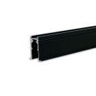 Track48 rail encastré, noir, 200cm, 4 pôles, incl. embouts de finition et diffuseur de protection