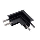 Track48 binario angolare 90° orizzontale per binario di cartongesso, nero, non raccordo elettrico