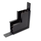 Track48 Eckschiene 90° vertikal für Einbauschiene, schwarz, nicht stromführend