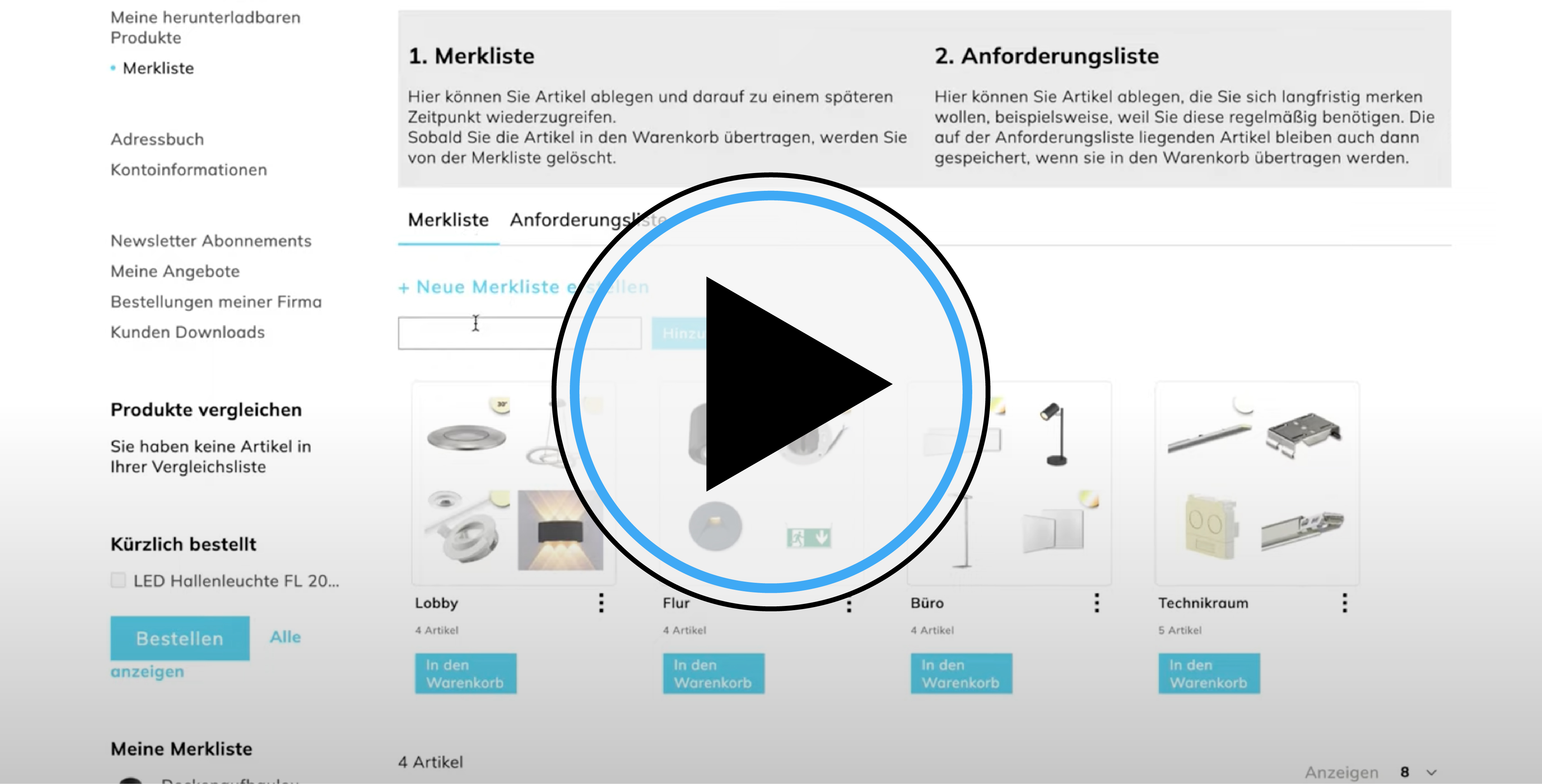 Merkliste - Erklärvideo Merkliste - Erklärvideo