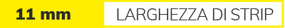 Profili per montaggio a superficie/incasso Larghezza nastro flessibile 11 mm Profili per montaggio a superficie/incasso Larghezza nastro flessibile 11 mm