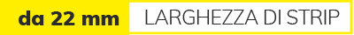 Profili per il montaggio a filo/superficie a partire da 22 mm di larghezza del nastro flessibile Profili per il montaggio a filo/superficie a partire da 22 mm di larghezza del nastro flessibile
