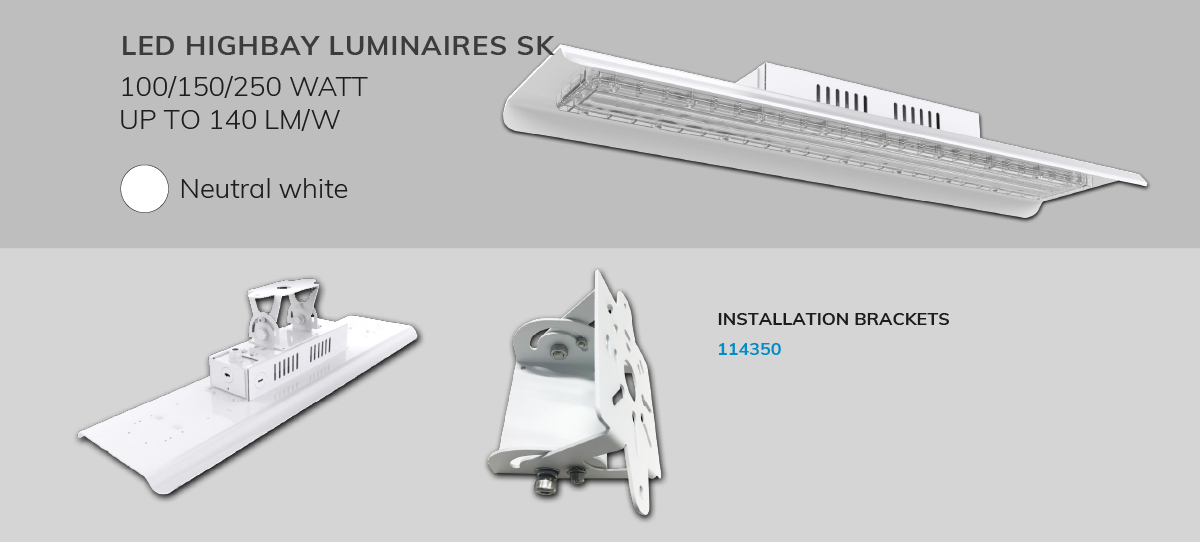 LED highbay luminaires linear