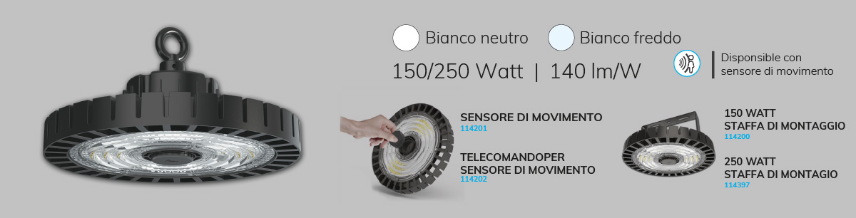 Armatures LED pour halls Gamme MS