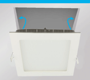 LED Downlights eckiger Lochausschnitt