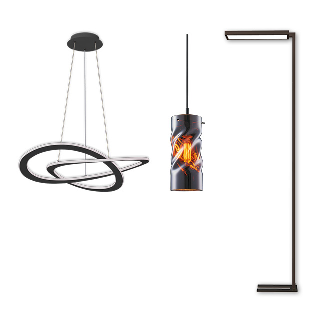 LED H&auml;nge- und Stehleuchten